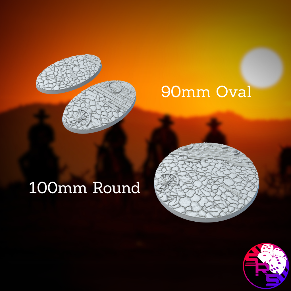 Round Western Style Bases with Magnet Holes