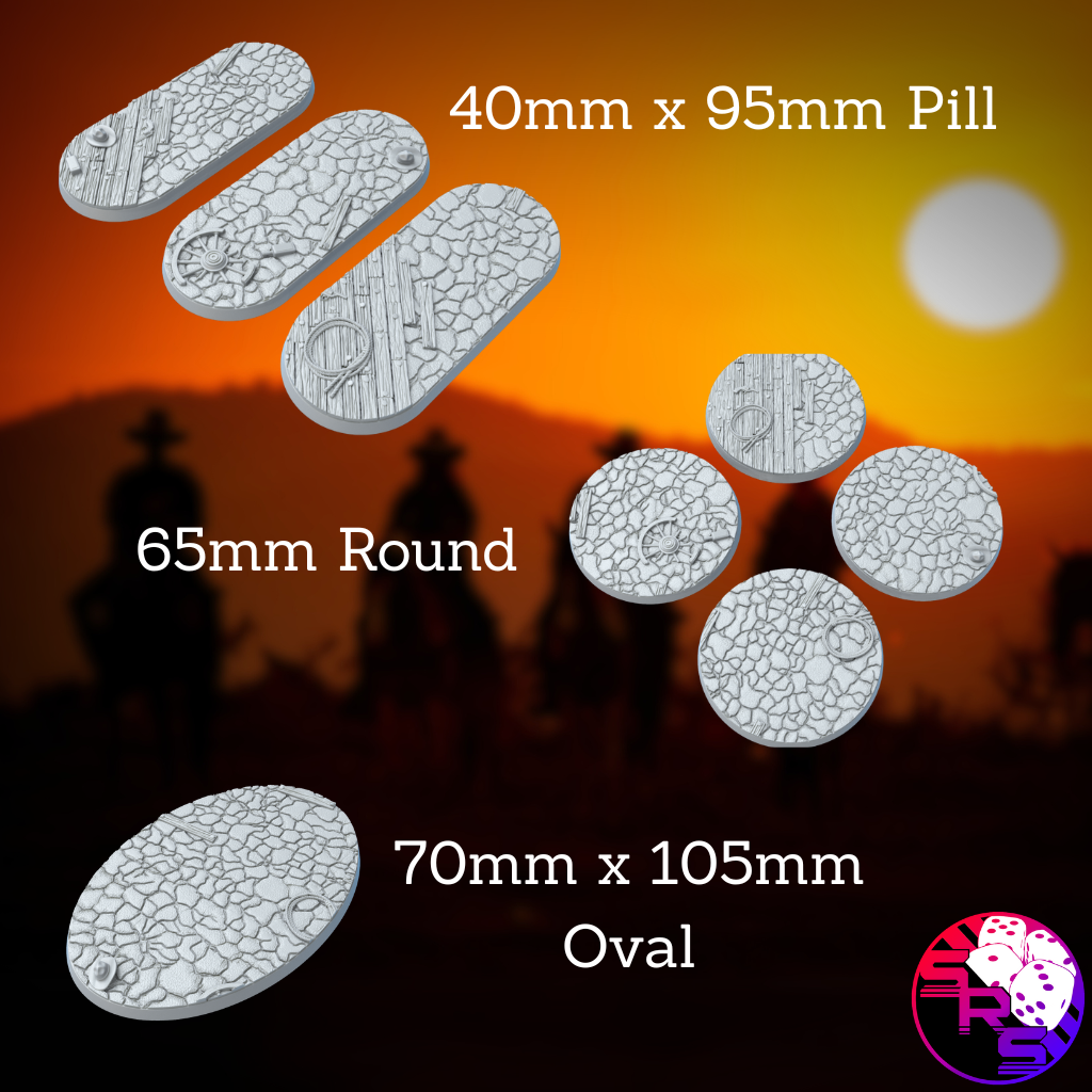 Round Western Style Bases with Magnet Holes
