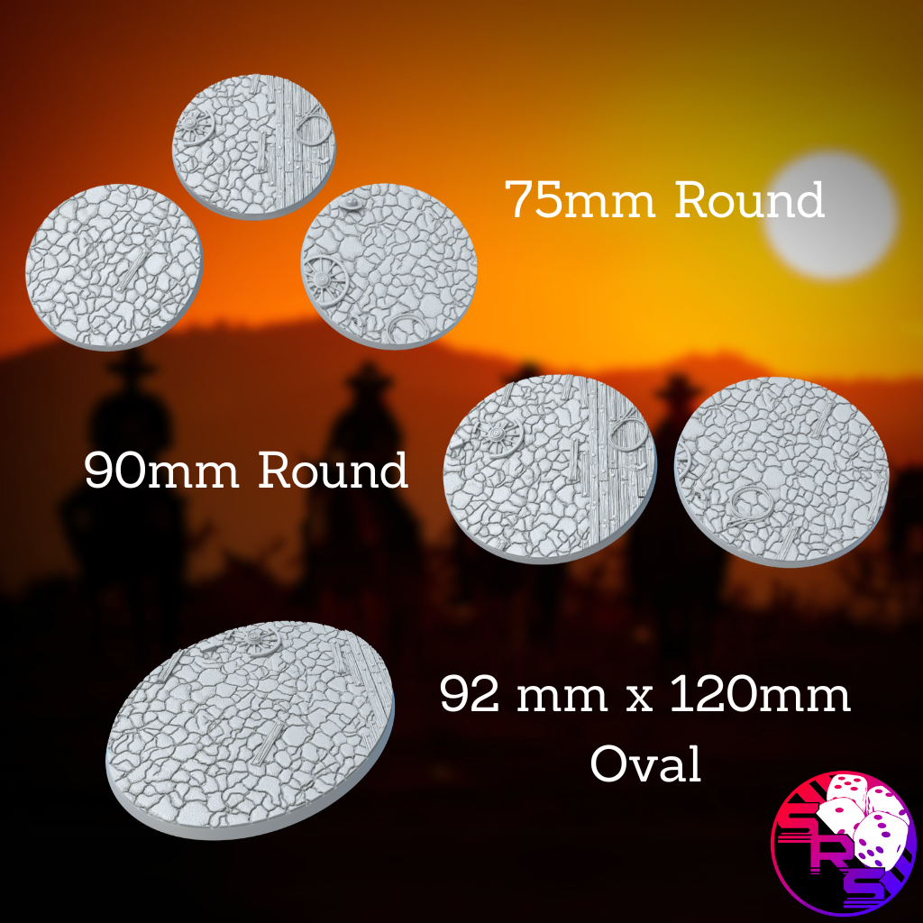 Round Western Style Bases with Magnet Holes