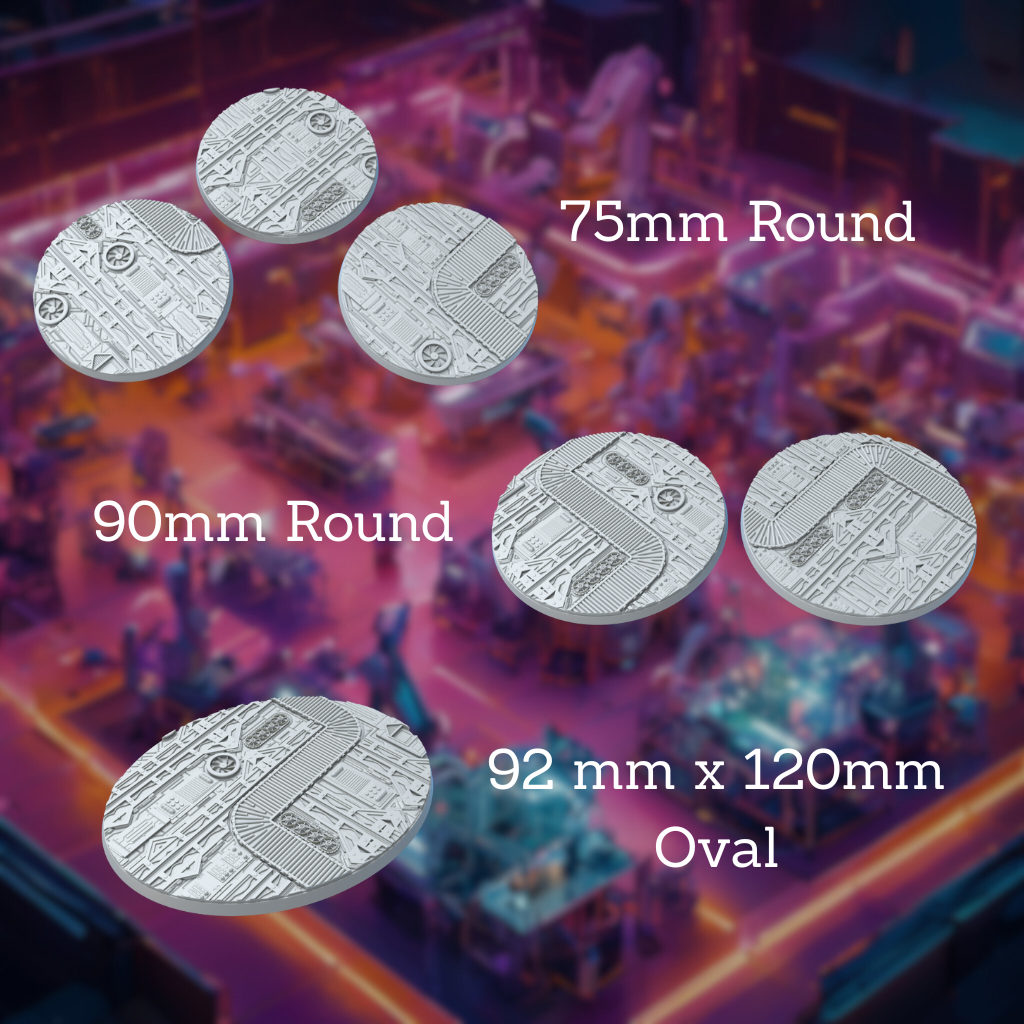 Round War Factory Style Bases with Magnet Holes