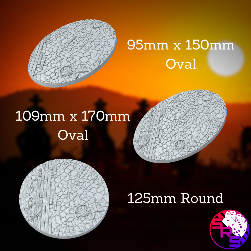 Round Western Style Bases with Magnet Holes