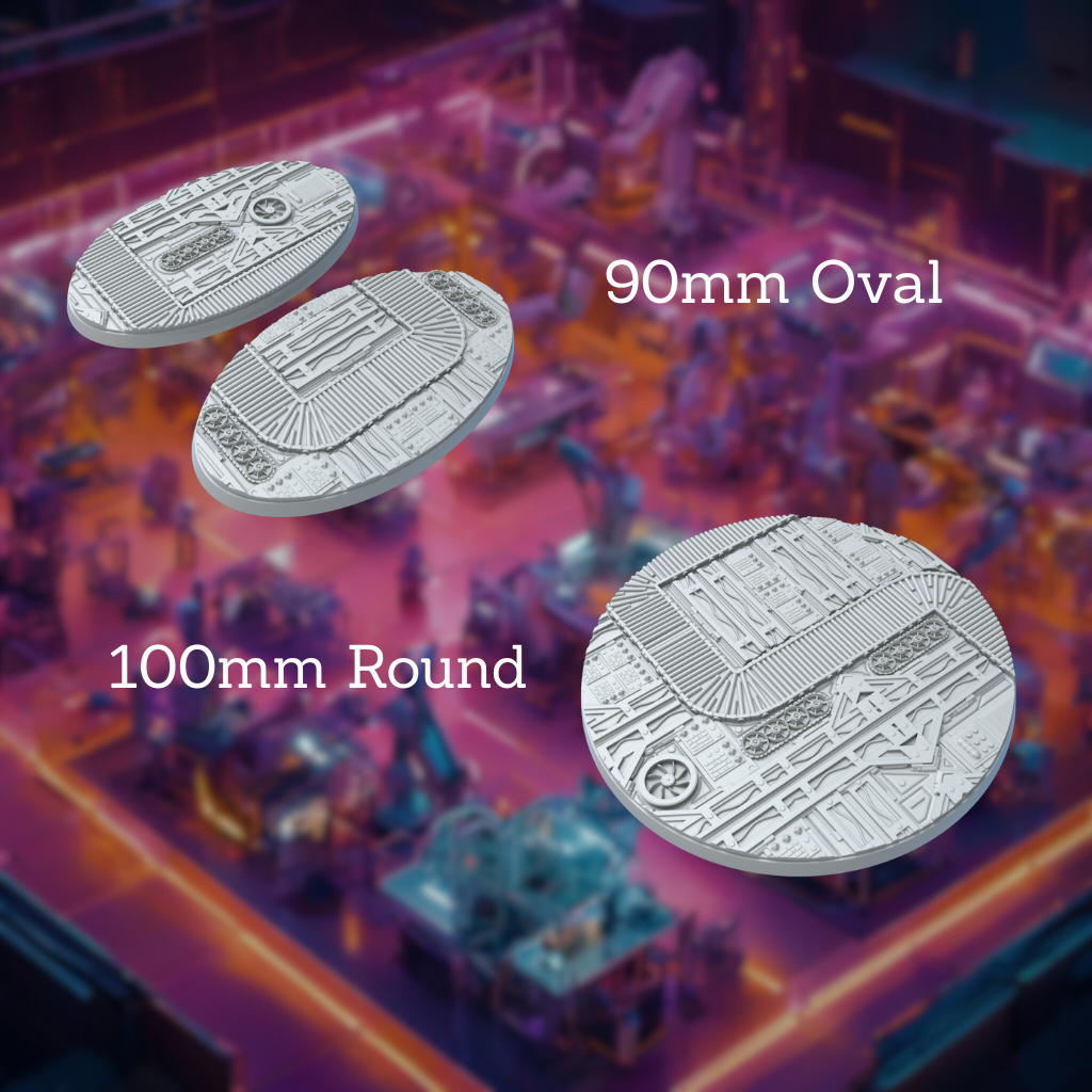 Round War Factory Style Bases with Magnet Holes