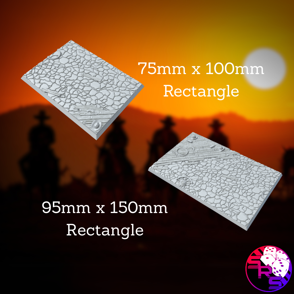 Square Western Style Bases with Magnet Holes