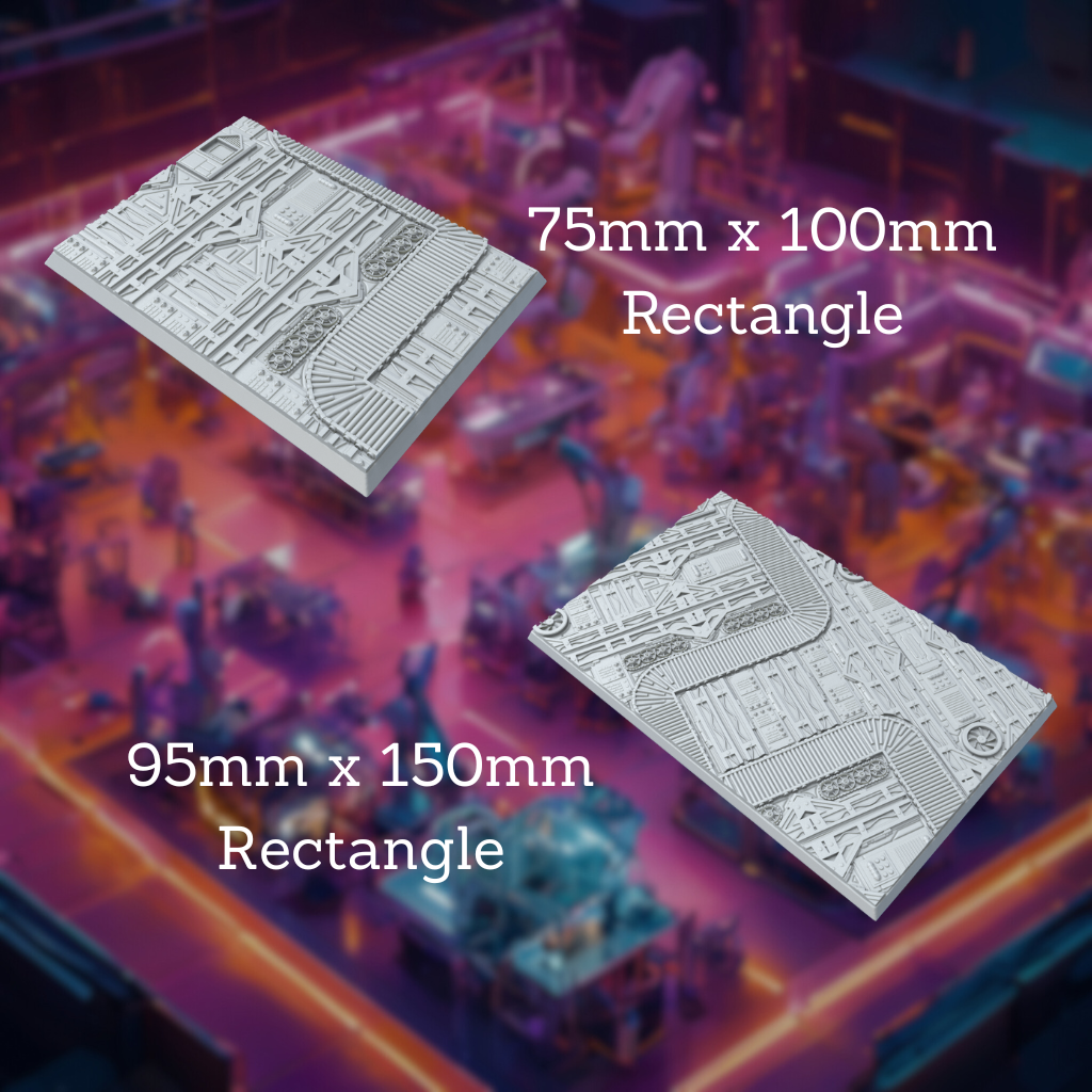 Square War Factory Style Bases with Magnet Holes