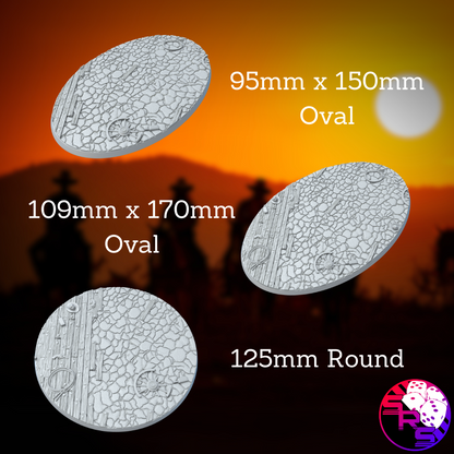 Round Western Style Bases with Magnet Holes