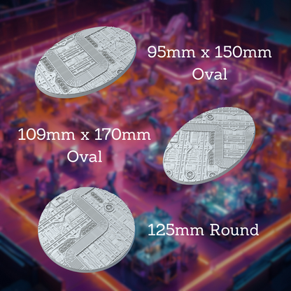 Round War Factory Style Bases with Magnet Holes