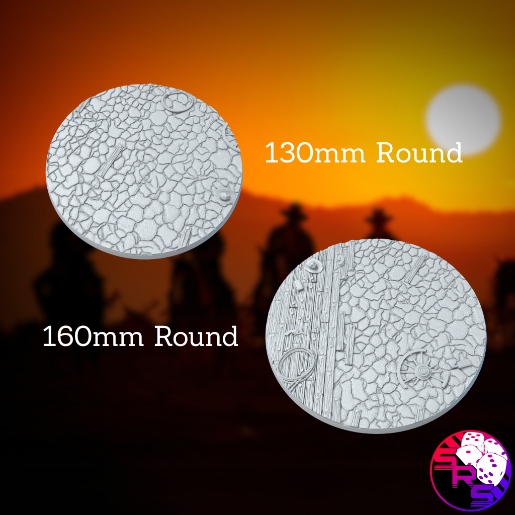 Round Western Style Bases with Magnet Holes
