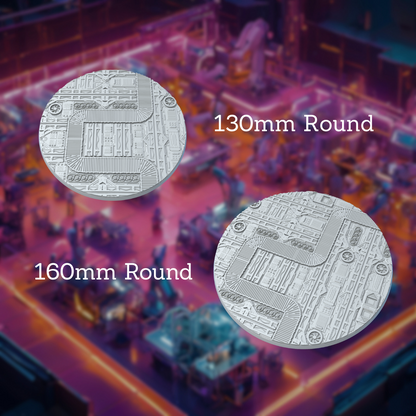 Round War Factory Style Bases with Magnet Holes