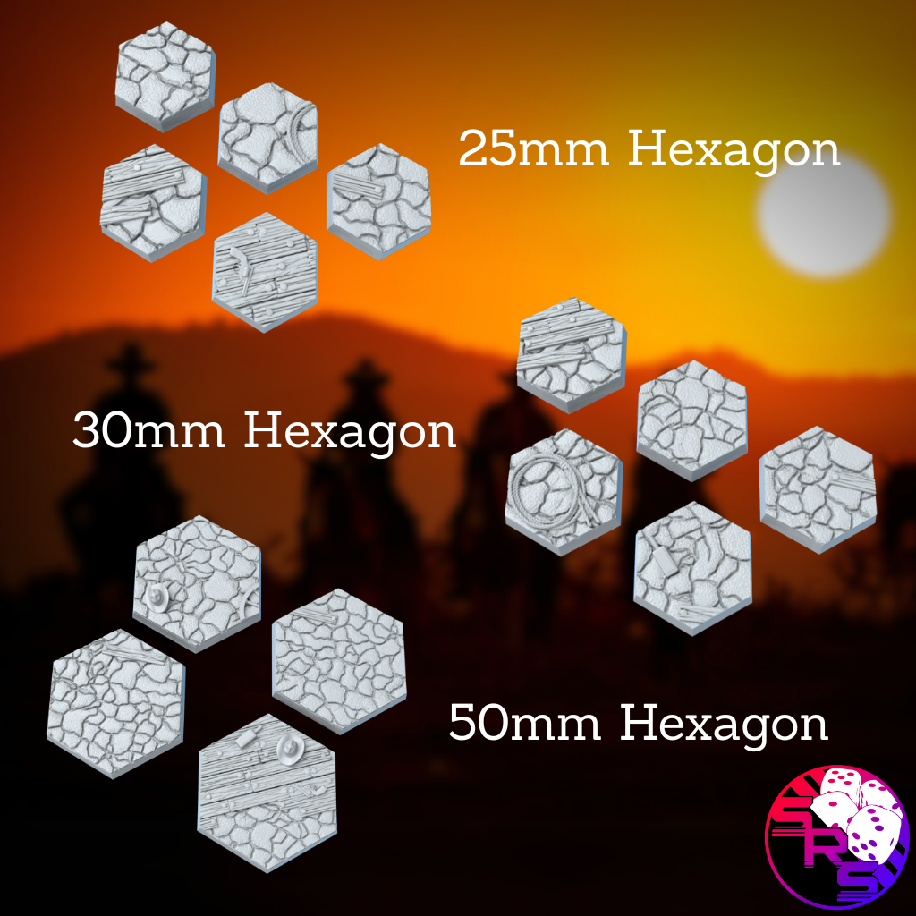 Hexagon Western Style Bases with Magnet Holes