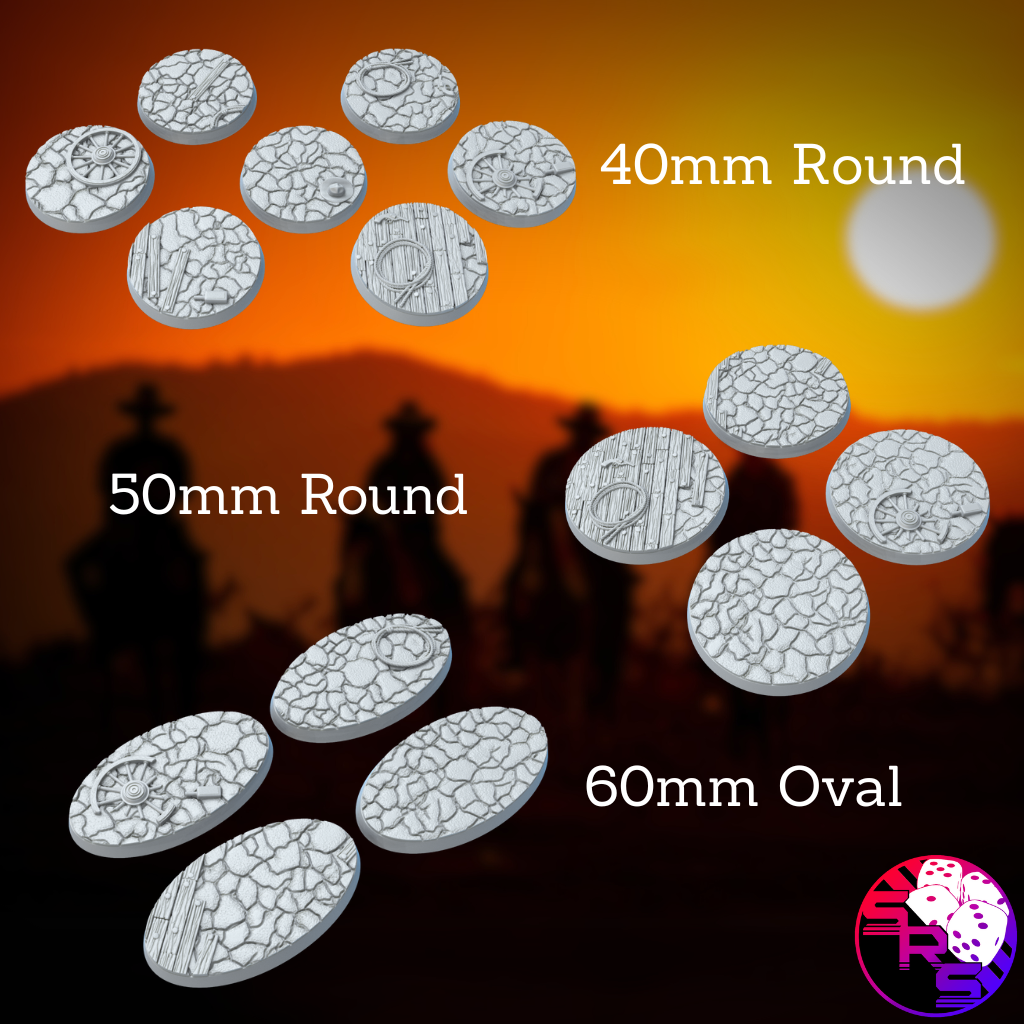 Round Western Style Bases with Magnet Holes