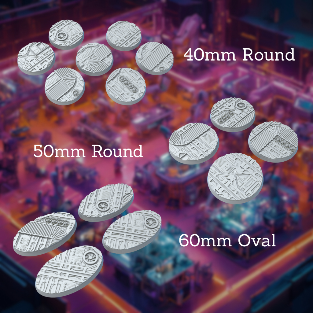 Round War Factory Style Bases with Magnet Holes