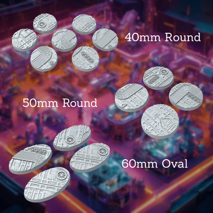 Round War Factory Style Bases with Magnet Holes