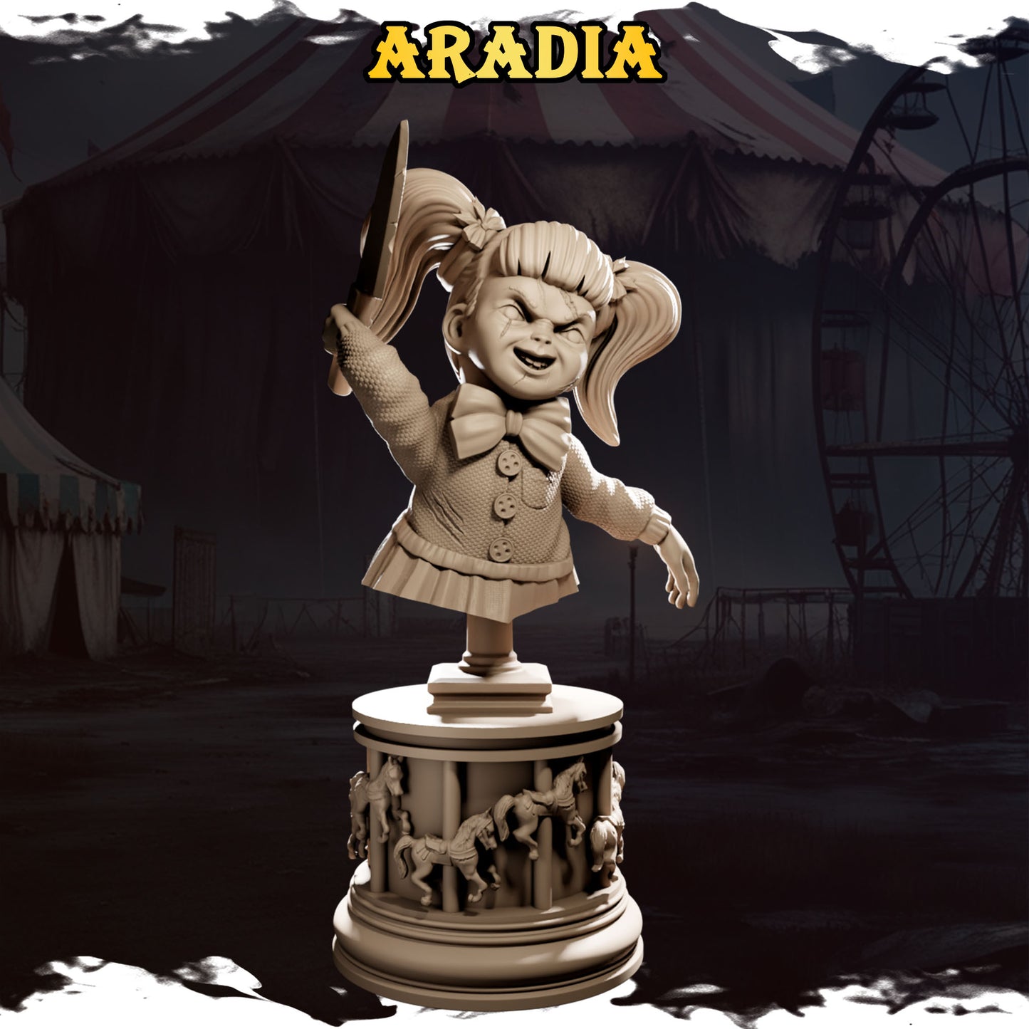 Aradia: The Puppet Queen Bust and Annabelle: The Puppet Bust