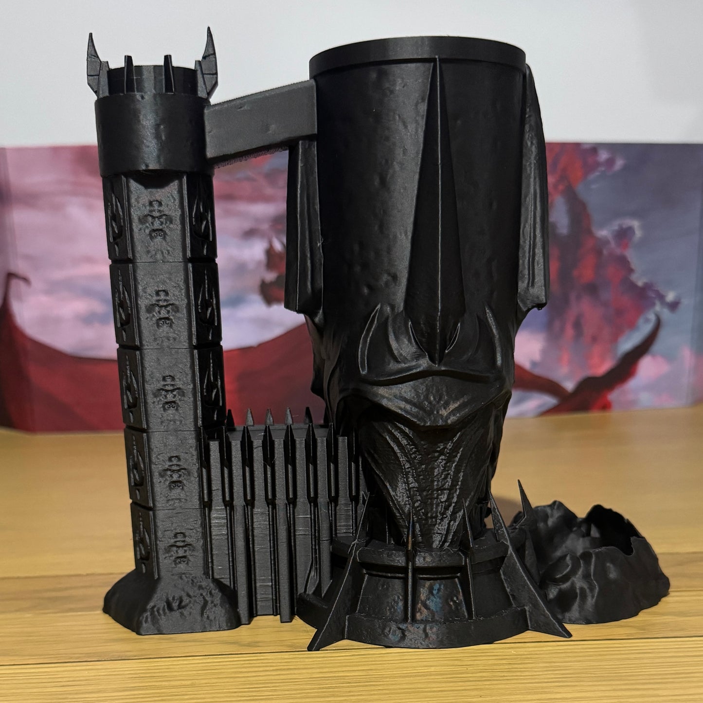 Dark Lord Can Holding Dice Tower