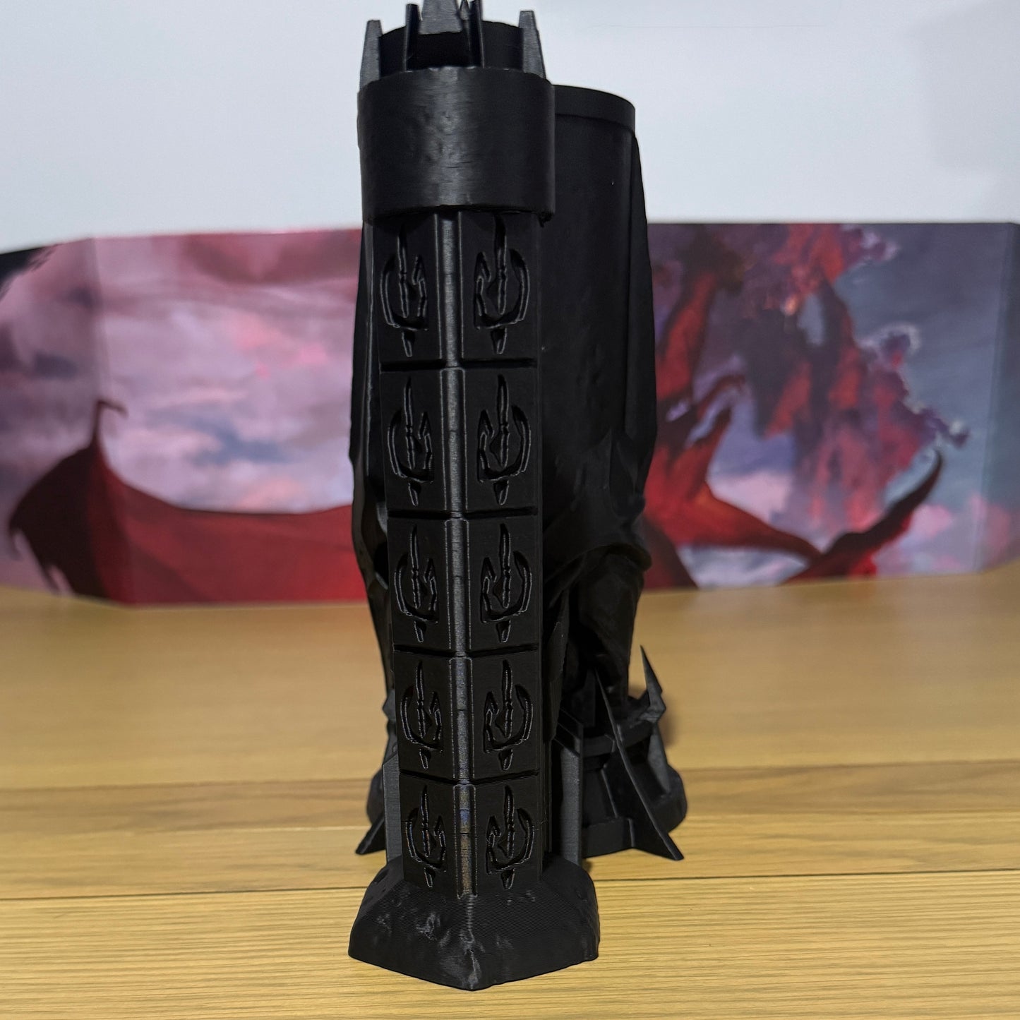 Dark Lord Can Holding Dice Tower