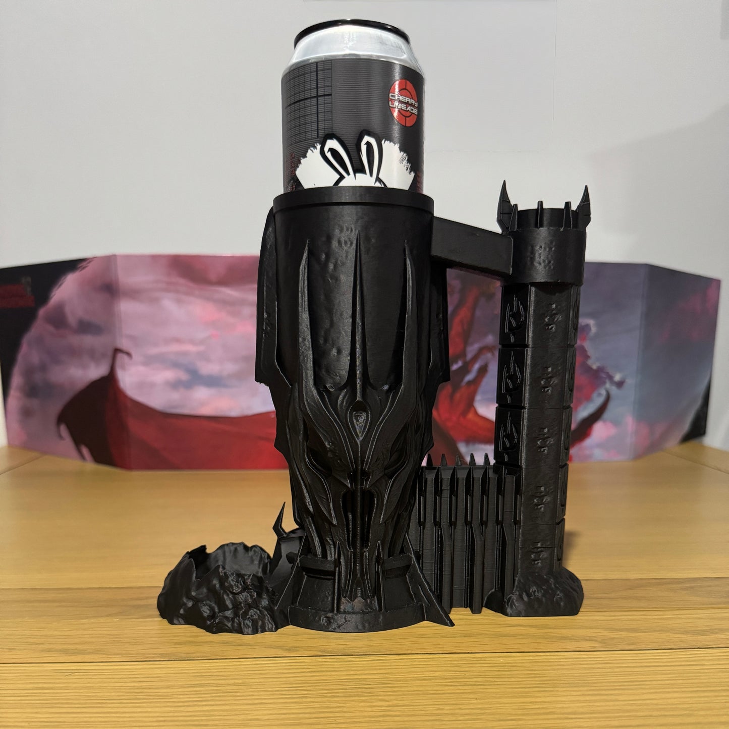 Dark Lord Can Holding Dice Tower