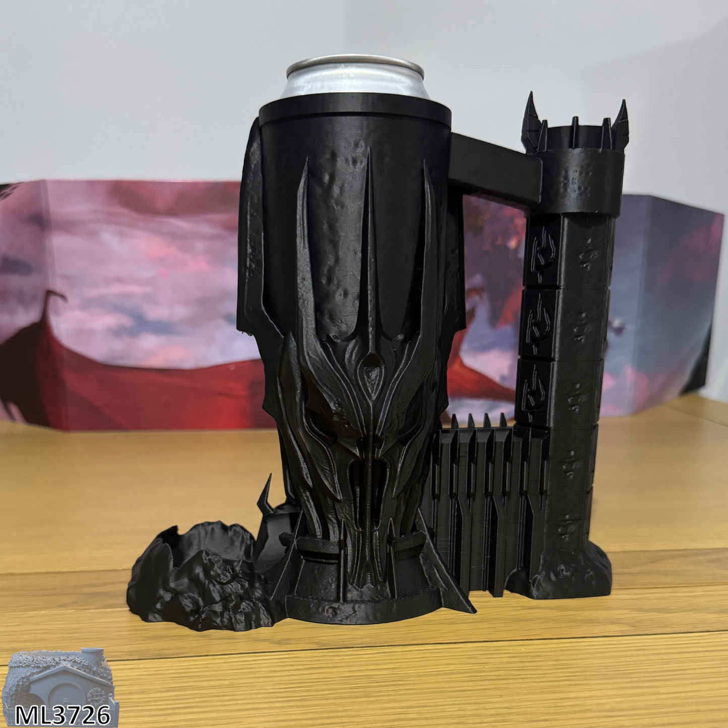 Dark Lord Can Holding Dice Tower