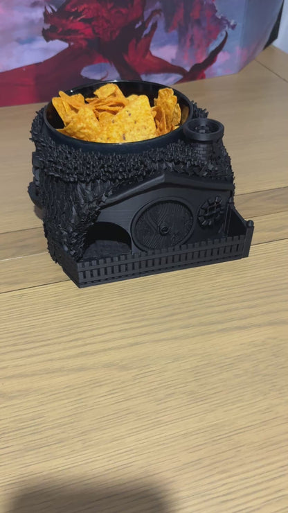 Hungry Halfling Snack Holding Dice Tower